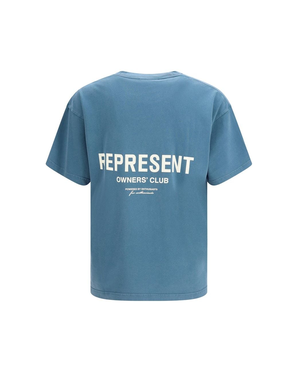 Represent Blue Cotton T-Shirt Tide for men