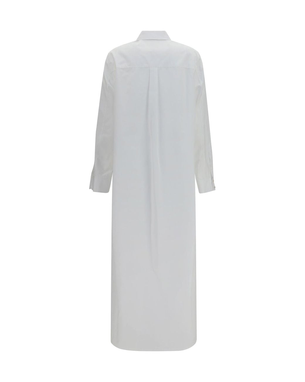 Alaïa Gray Alaïa Asymmetric Cotton Poplin Shirt