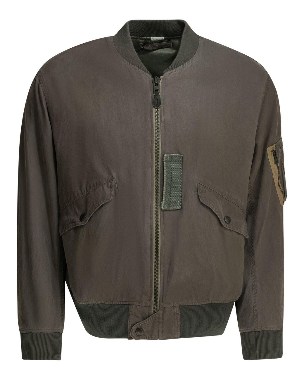 A.PRESSE Gray "L-2B Flight Jacket" Bomber for men