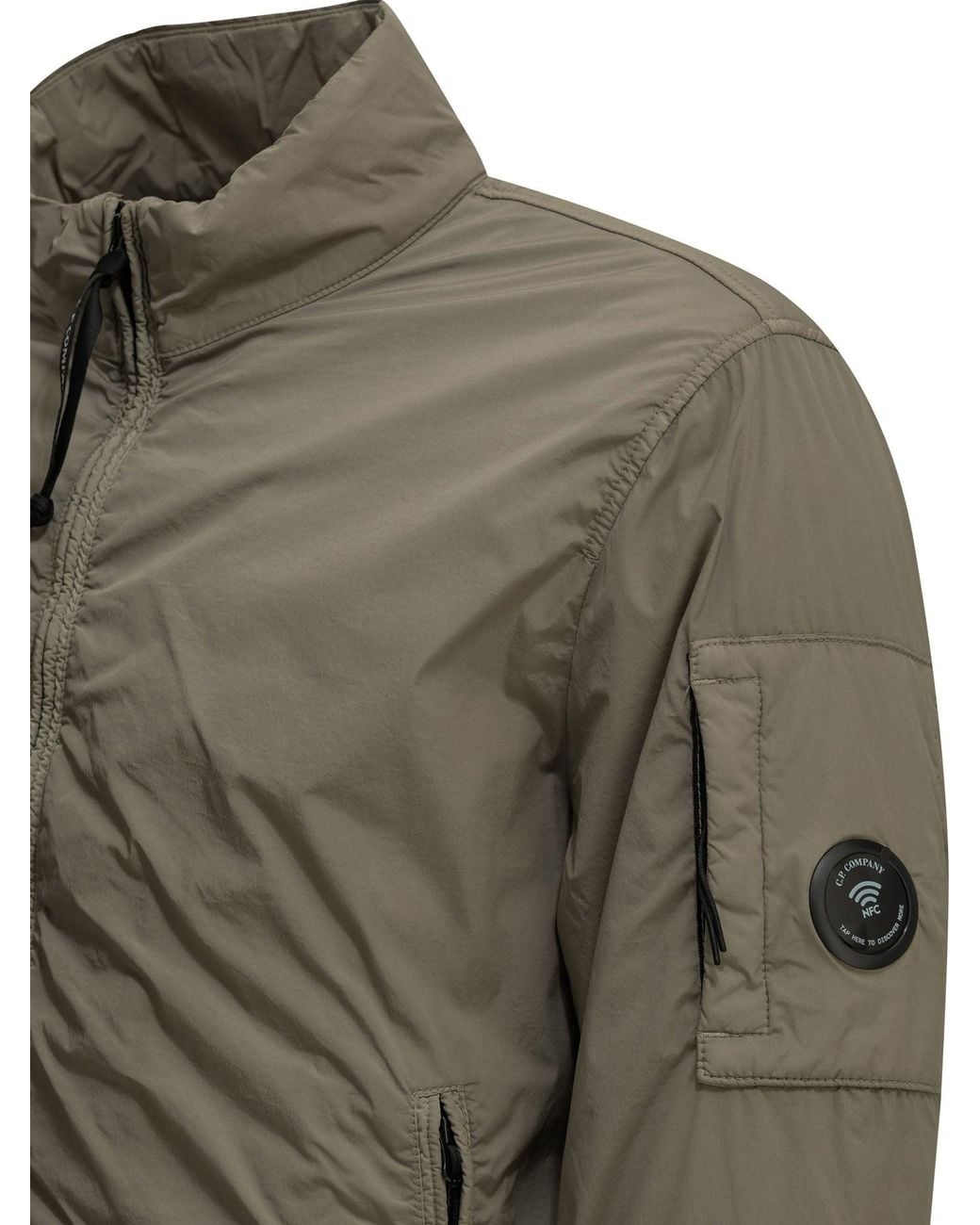 C P Company Green "Nycra-R" Bomber Jacket