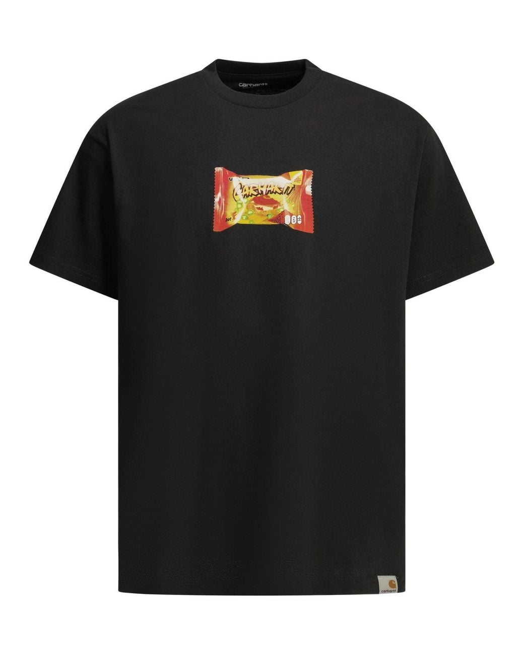 Carhartt Black "Road Side Snack" Crew-Neck T-Shirt for men