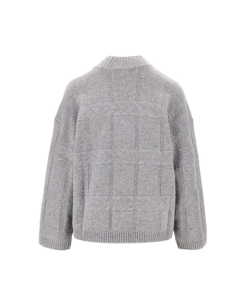 Emporio Armani Gray Wool And Cashmere Sweater