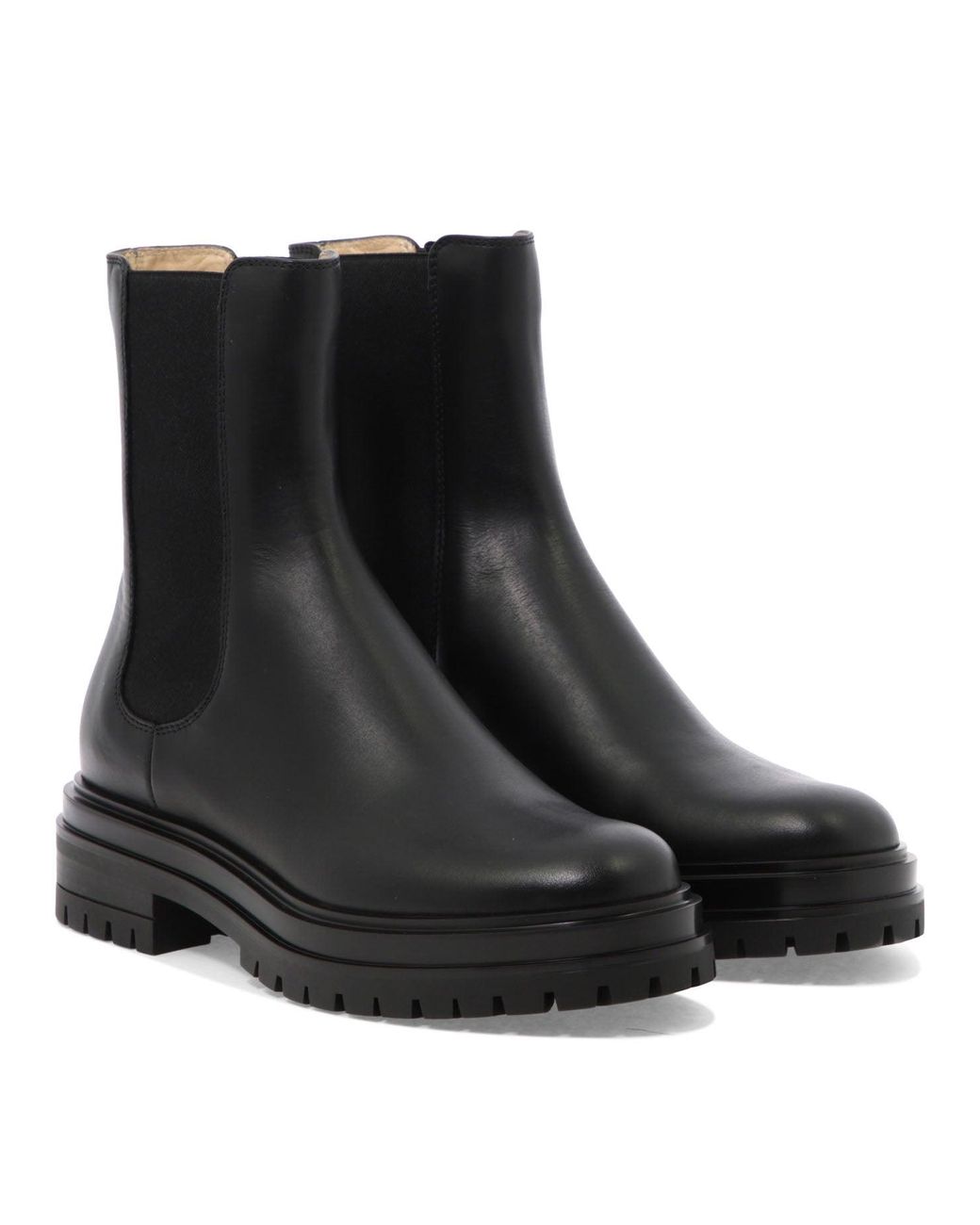 Gianvito Rossi Black "Chester" Ankle Boots