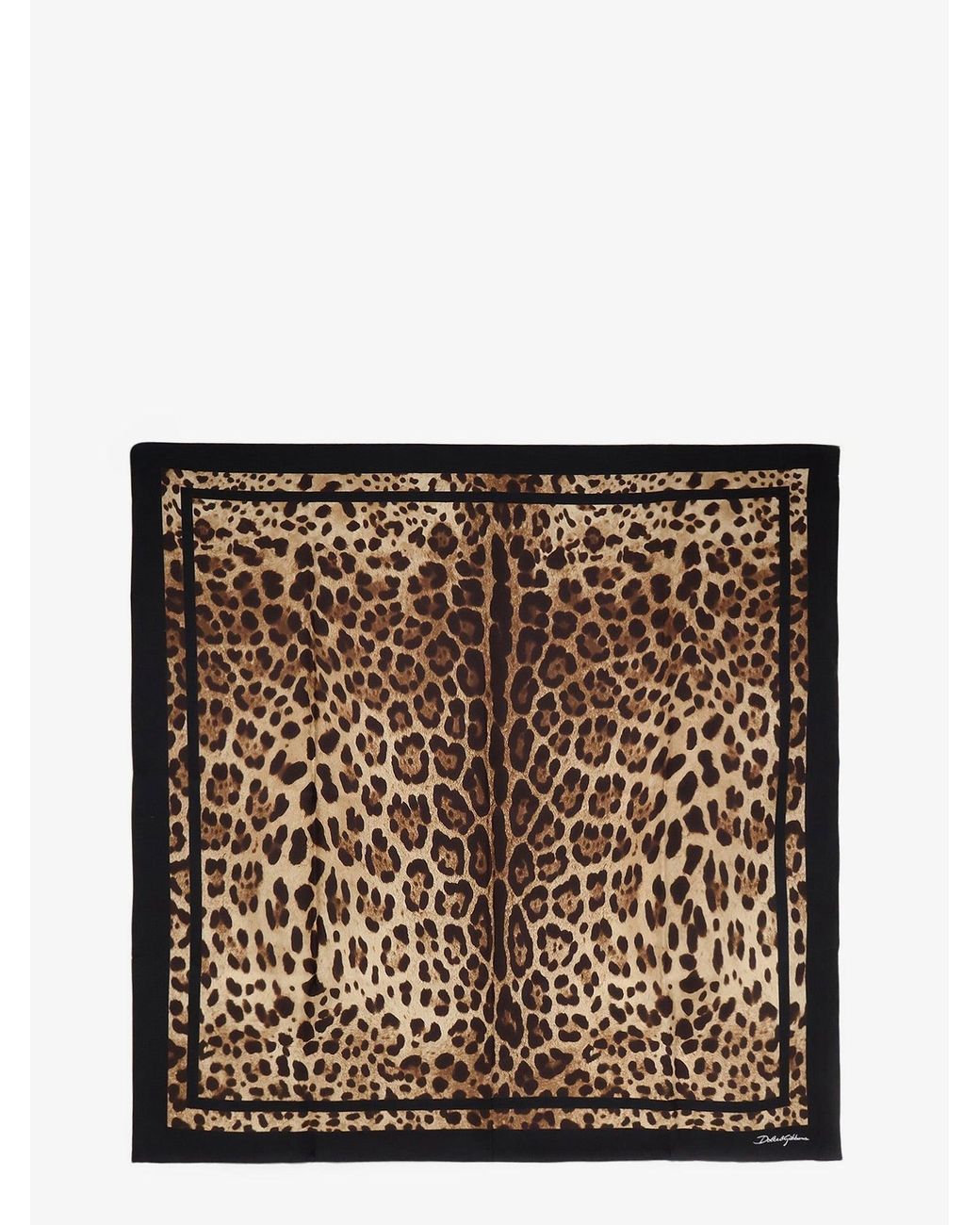 Dolce & Gabbana Brown Dolce & Gabbana Silk Foulard