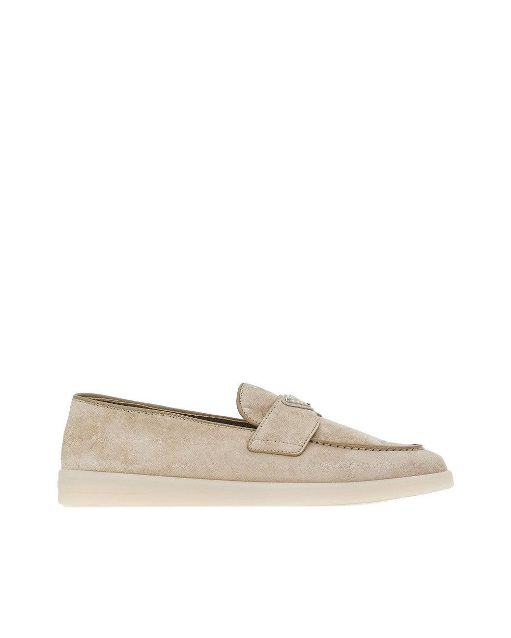 Prada Natural Suede Leather Loafers for men