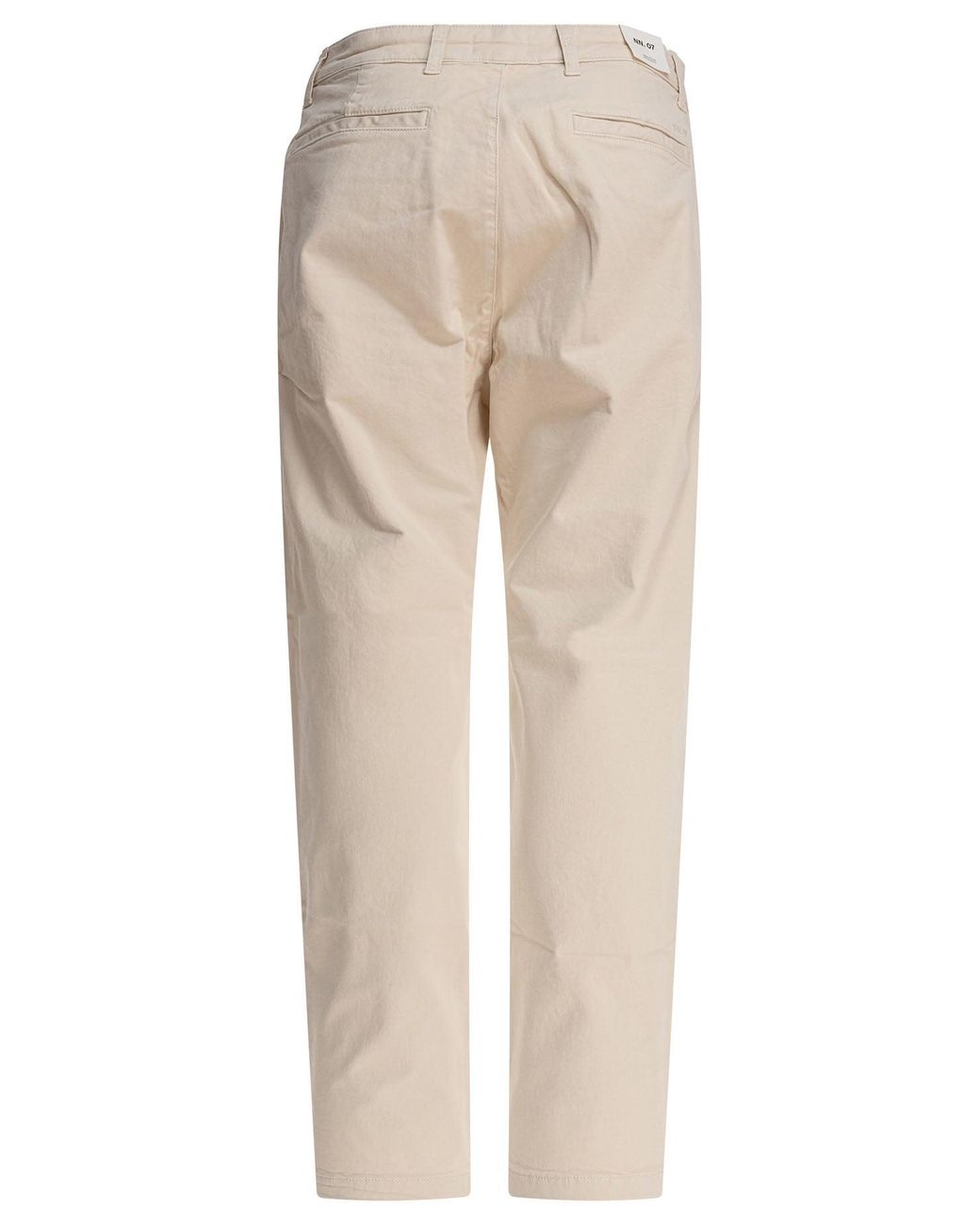 NN07 Natural Aden Trousers White for men