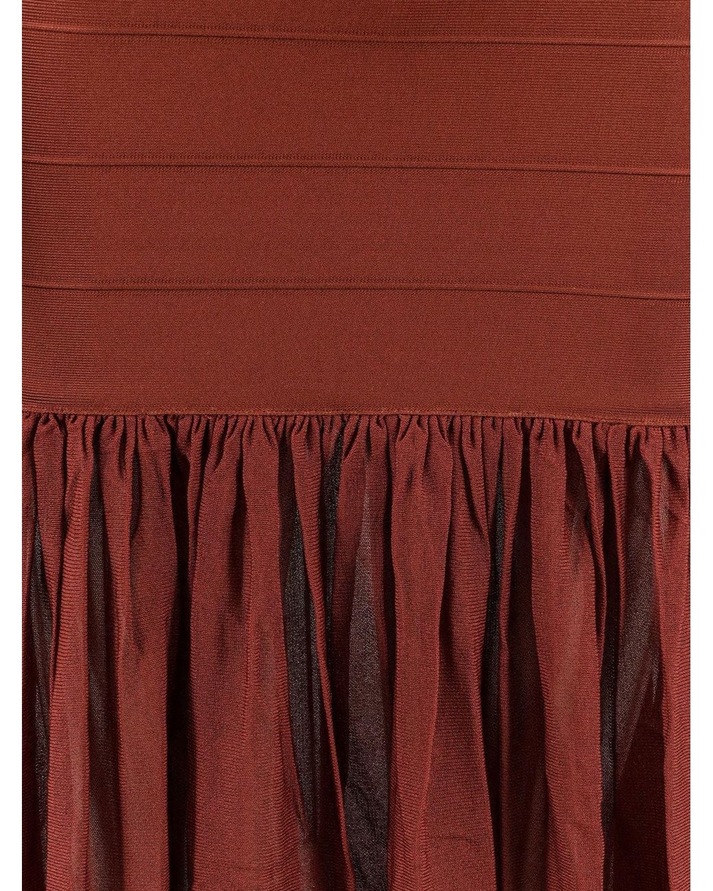 retroféte Red Zosima Long Viscose Dress