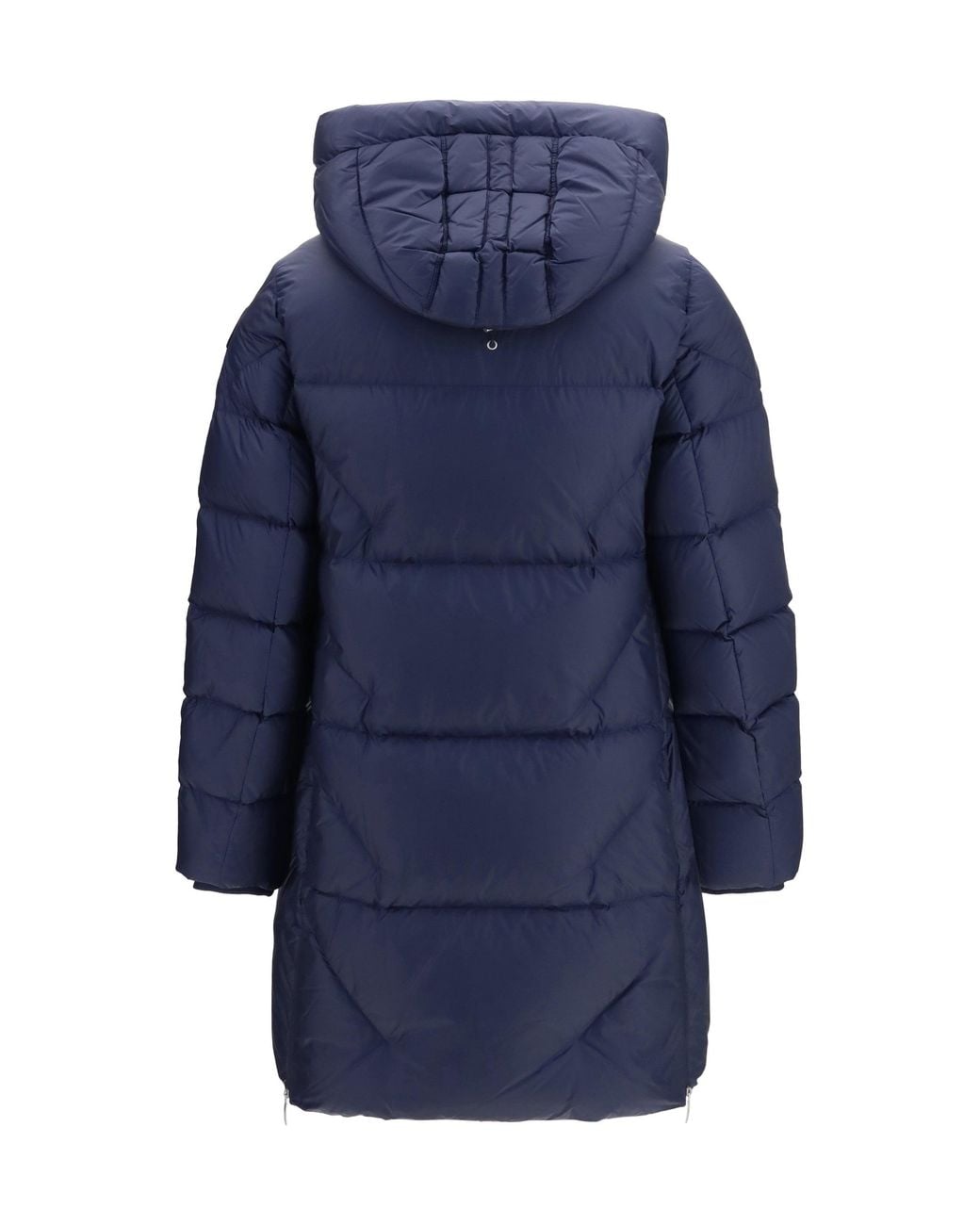 Parajumpers Blue Long Puffer Jacket Janet