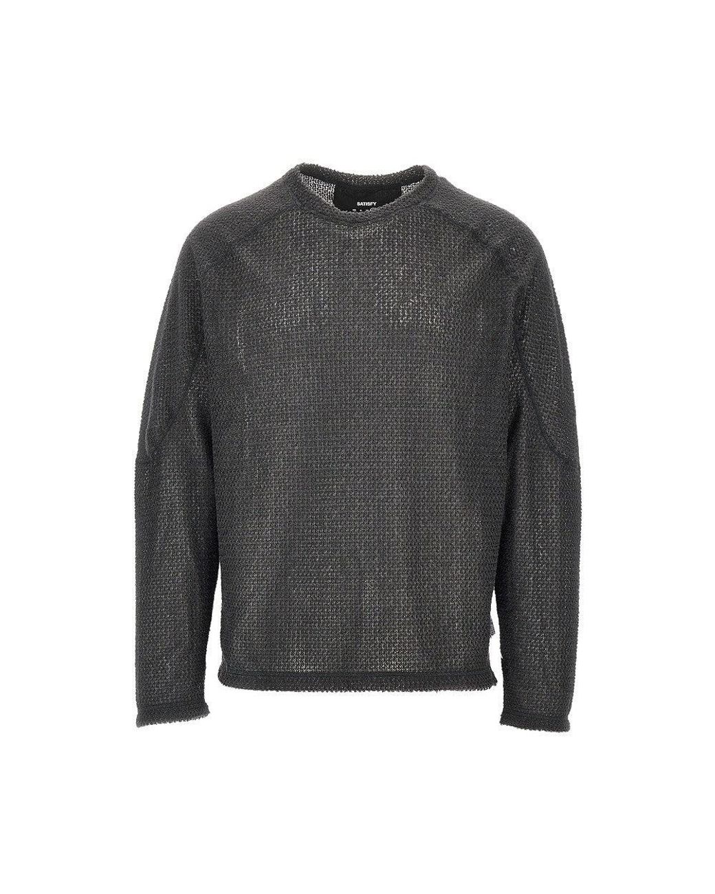 Satisfy Gray Fuzzfleece Ad Sweatshirt for men