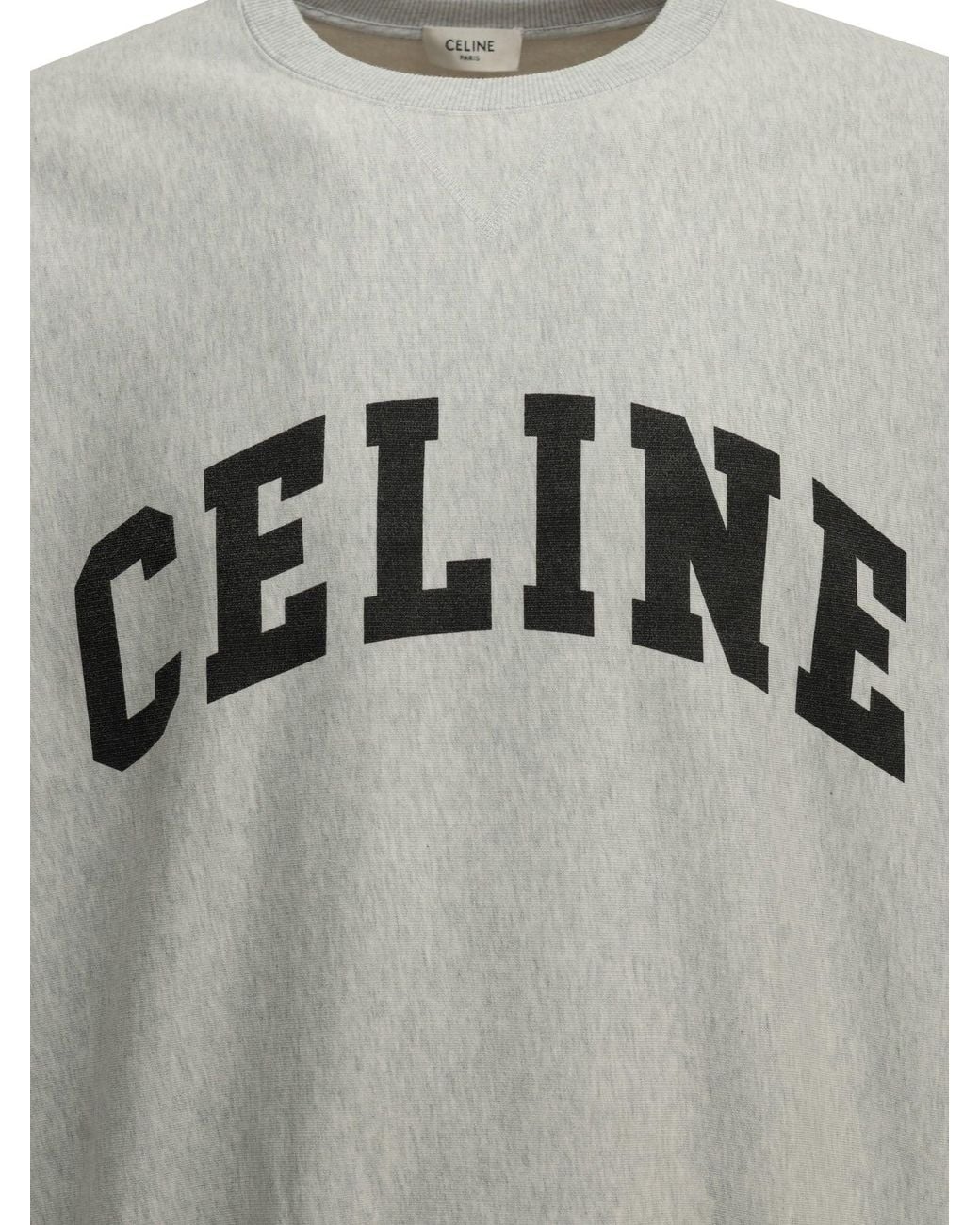 Céline Gray Cotton Sweatshirt for men