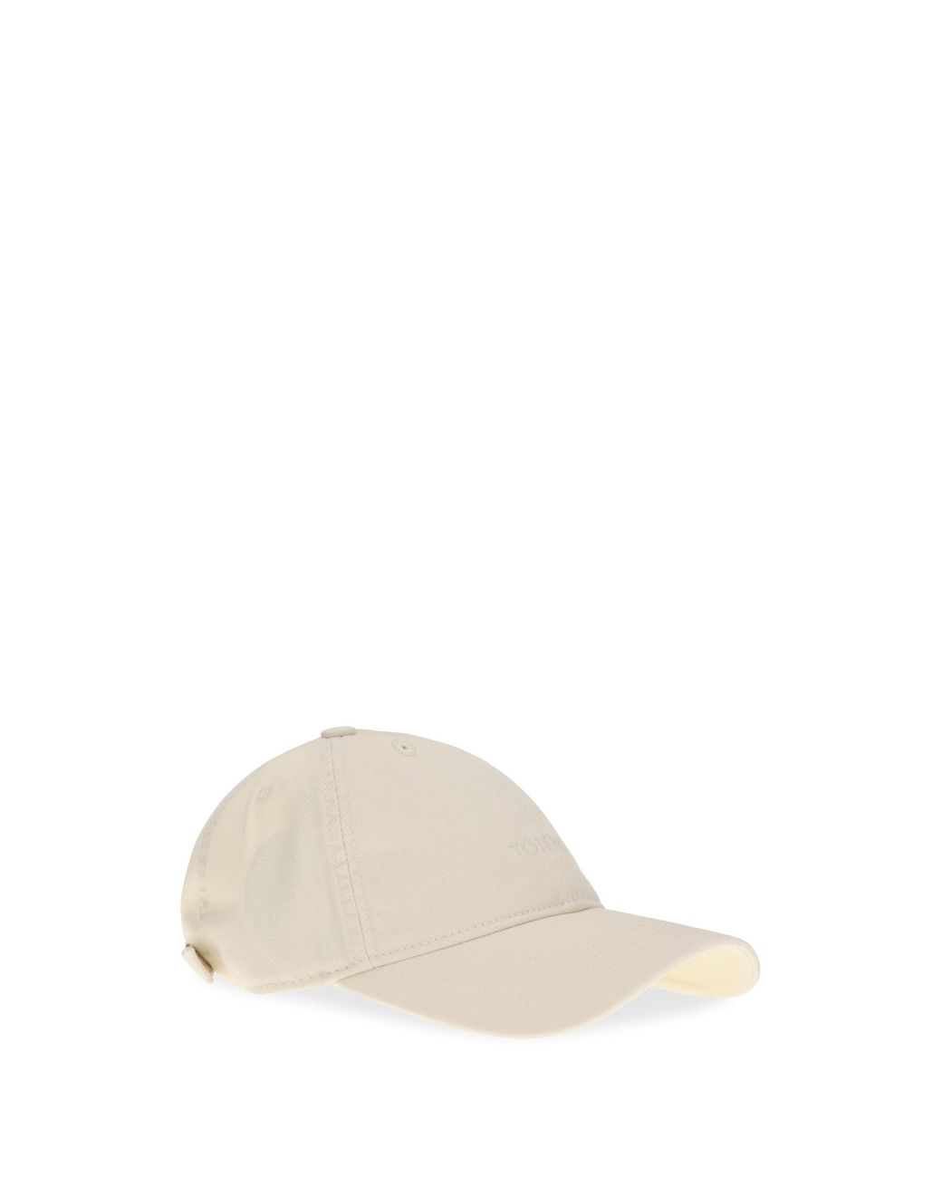 Totême White Cotton Baseball Cap