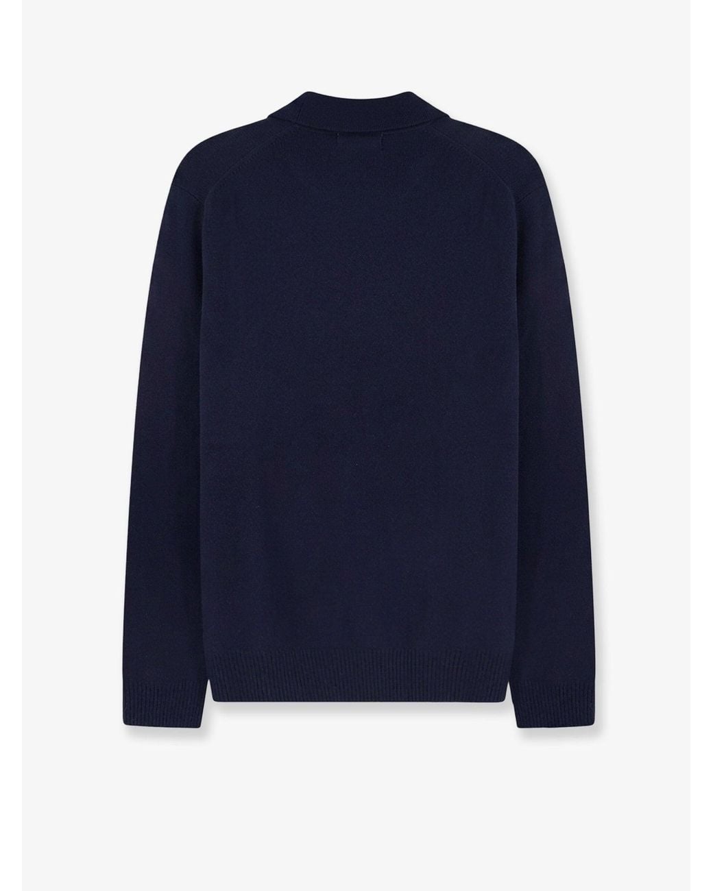 Soft Goat Blue Cashmere V-Neck Sweater for men