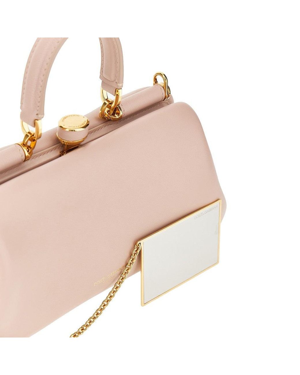 Dolce & Gabbana Pink Dolce&Gabbana Plongé Nappa Leather 'Grandma' Bag