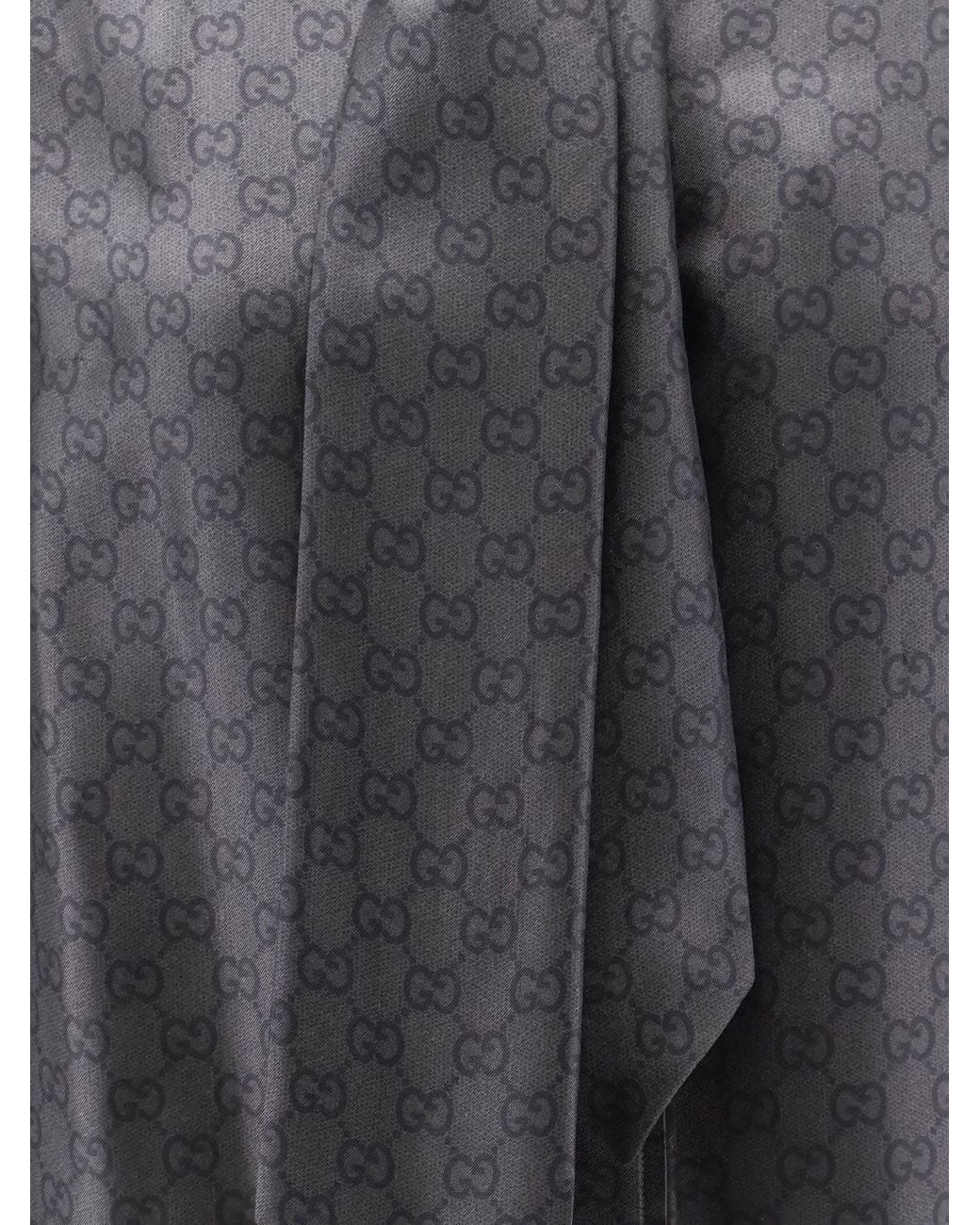 Gucci Black Primavera Gg Silk Shirt