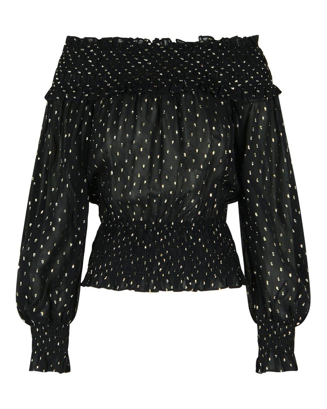 Self-Portrait Black Self Portrait 'Chiffon' Viscose Sweater