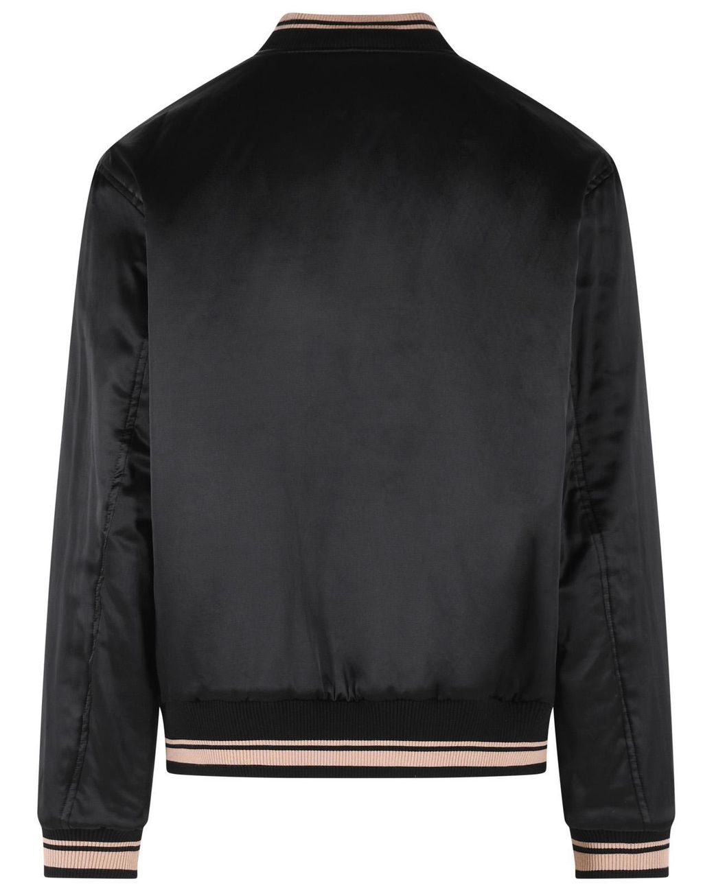 Dries Van Noten Black 'Volker' Reversible Bomber Jacket for men