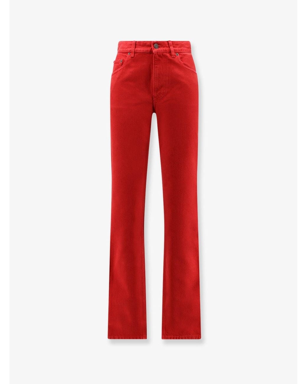 Chloé Red Cotton Trousers