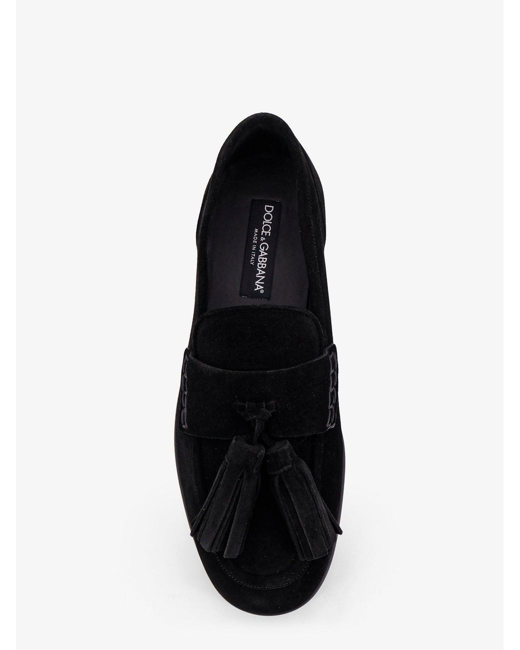 Dolce & Gabbana Black Ariosto Suede Loafers for men