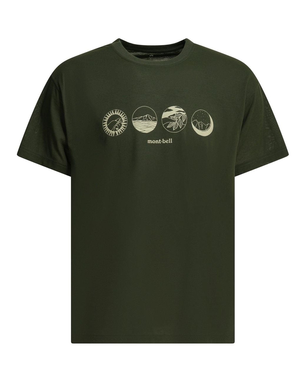 Montbell Green T-Shirts for men