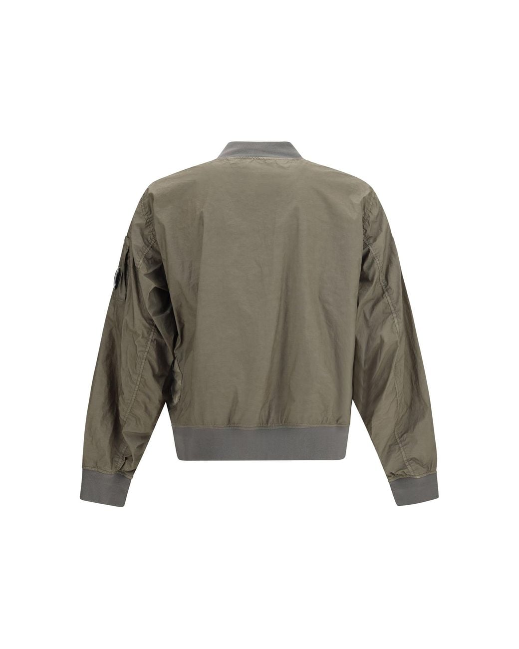 C P Company Gray Bi-Tm Mixed Lens Bomber Jacket Gunmetal for men