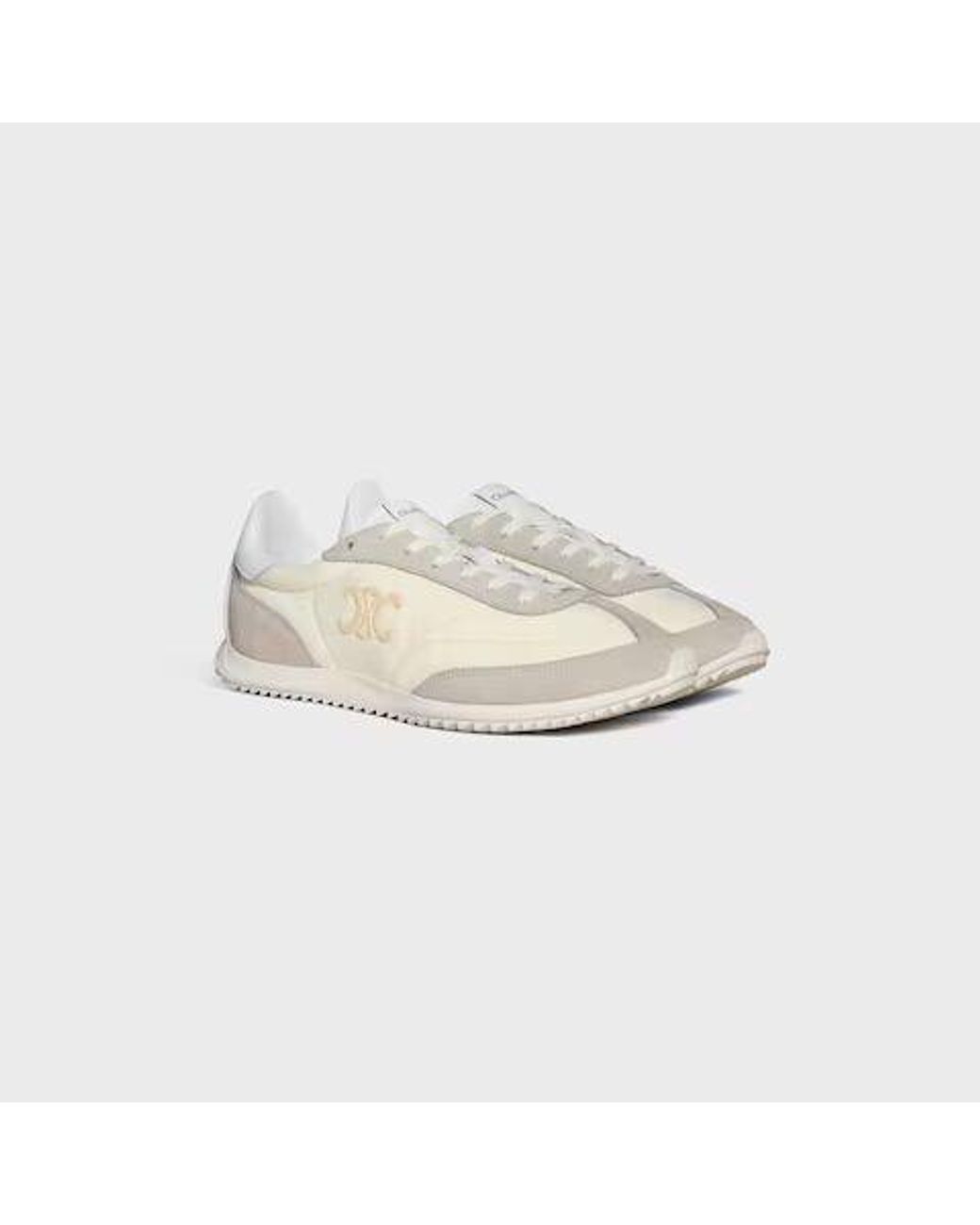 Céline White "Racer" Sneakers