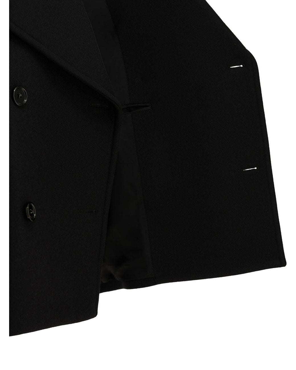 Balenciaga Black "Cocoon" Short Coat