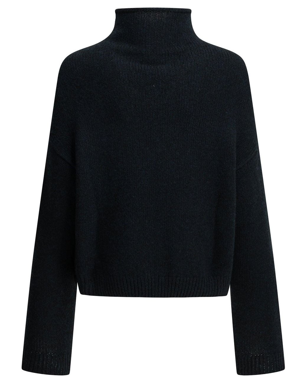 Khaite Black Marke Turtleneck Sweater