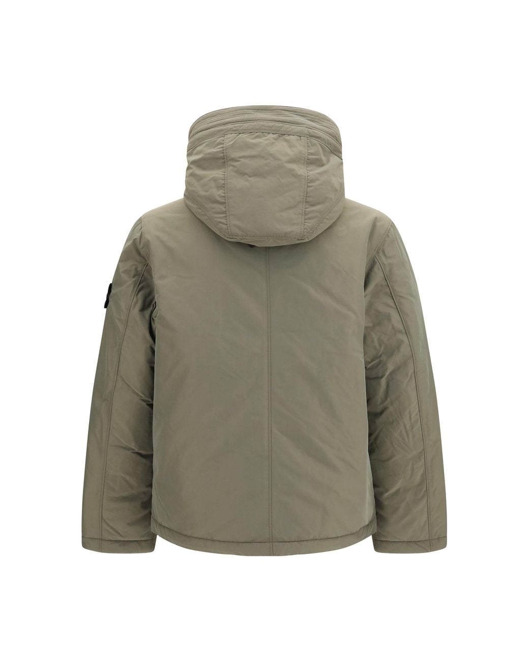 Stone Island Green Padded Micro Twill Jacket for men