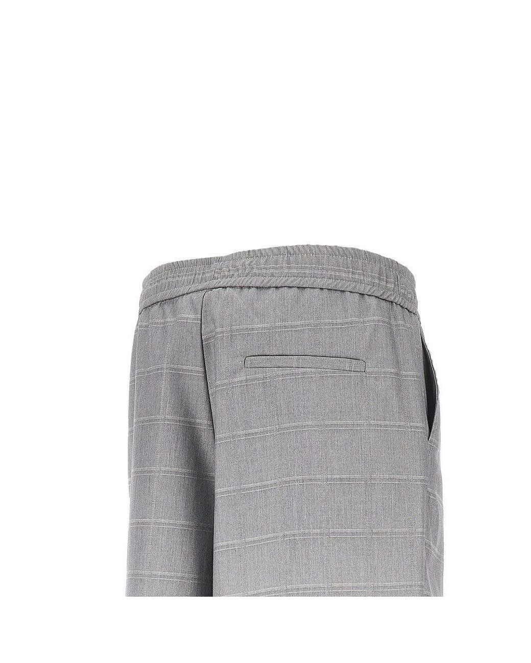 C.9.3 Gray Cotton-Blend Bermuda Shorts for men