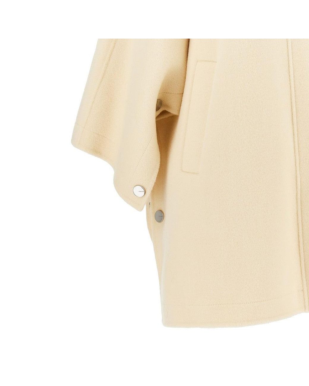 Pinko Natural Double Cloth Cape With Scarf