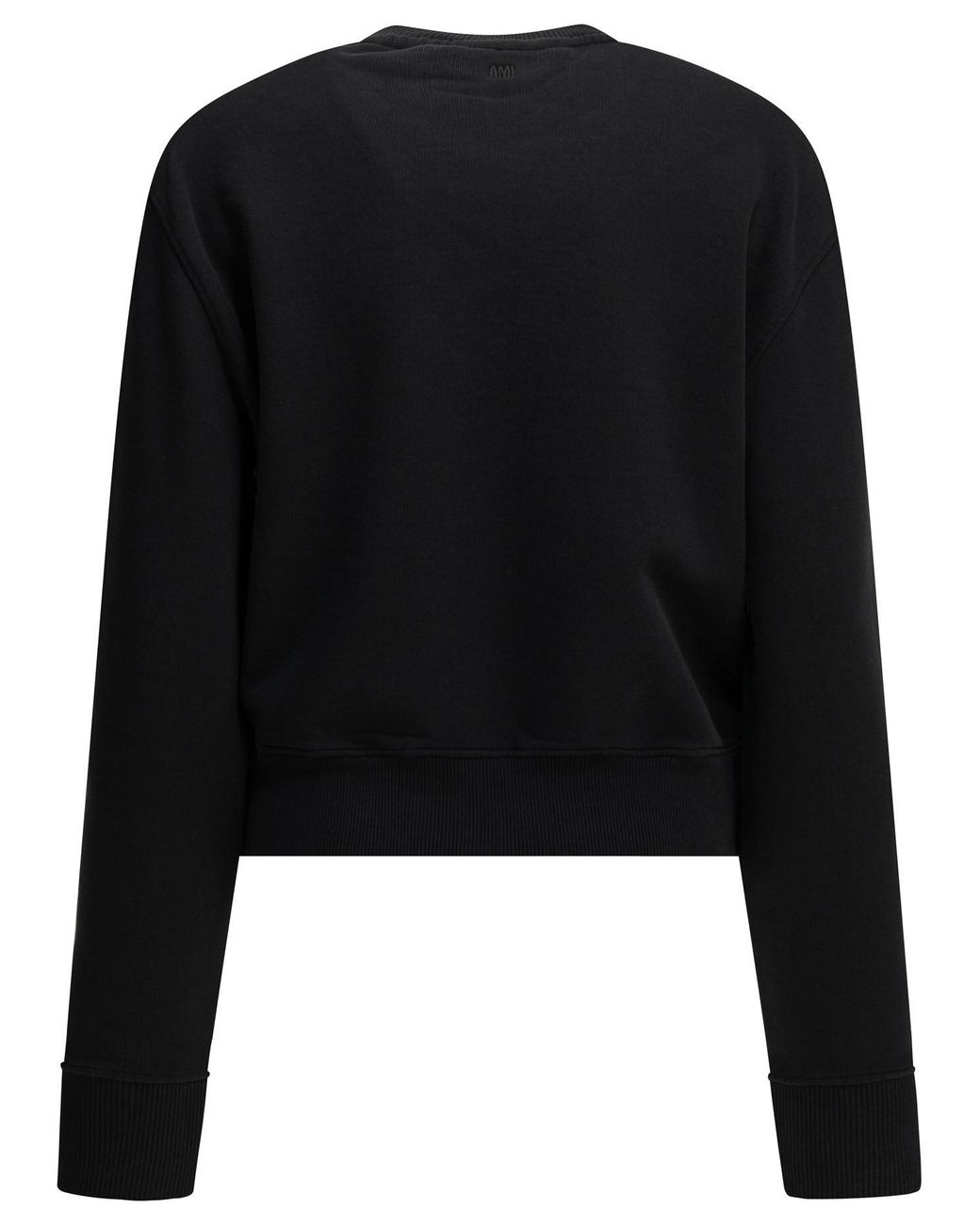 AMI Black Ami De Coeur Crew-Neck Sweatshirt