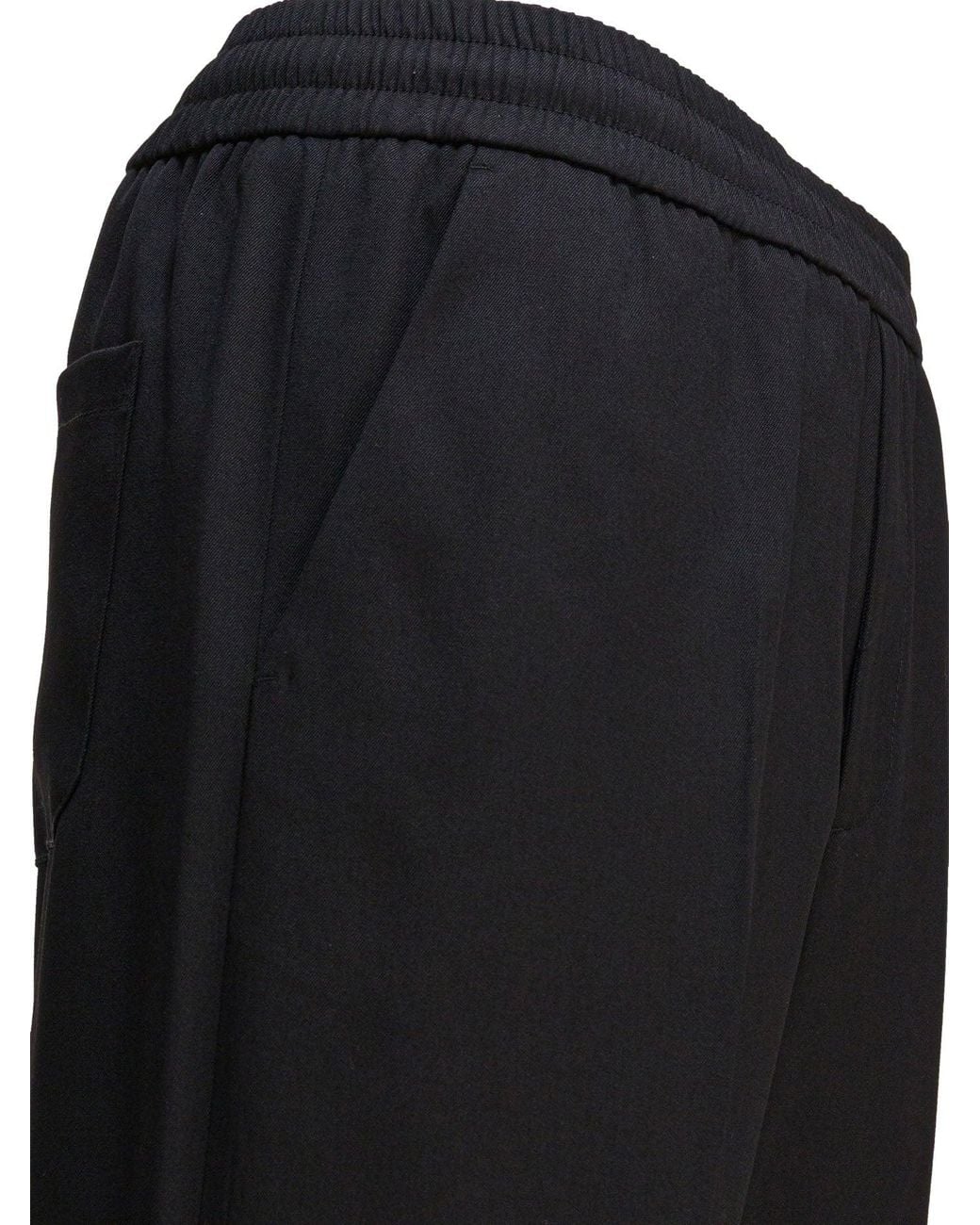 Golden Goose Deluxe Brand Black Wool Trousers for men
