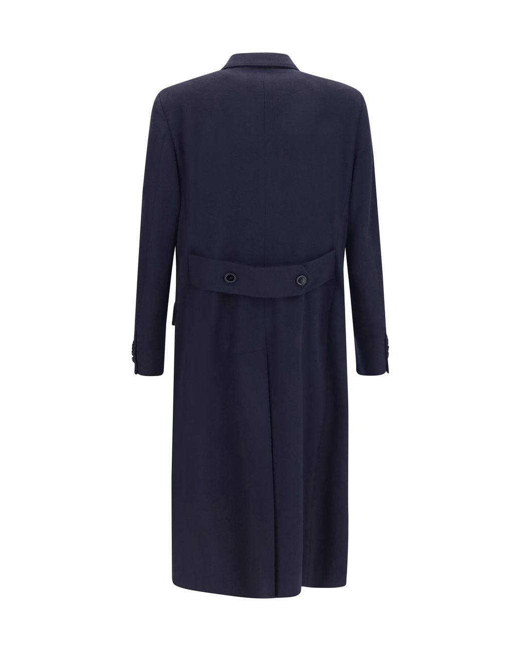 Dolce & Gabbana Blue Dolce & Gabbana Double-Breasted Wool Coat for men