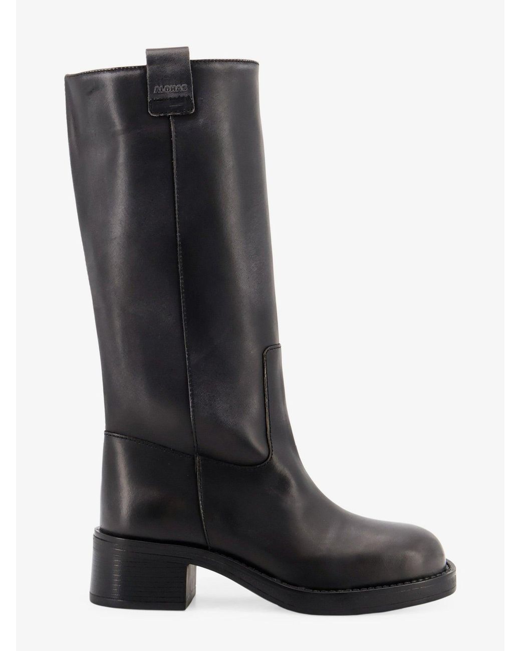 Alohas Black Sajan Leather Boots
