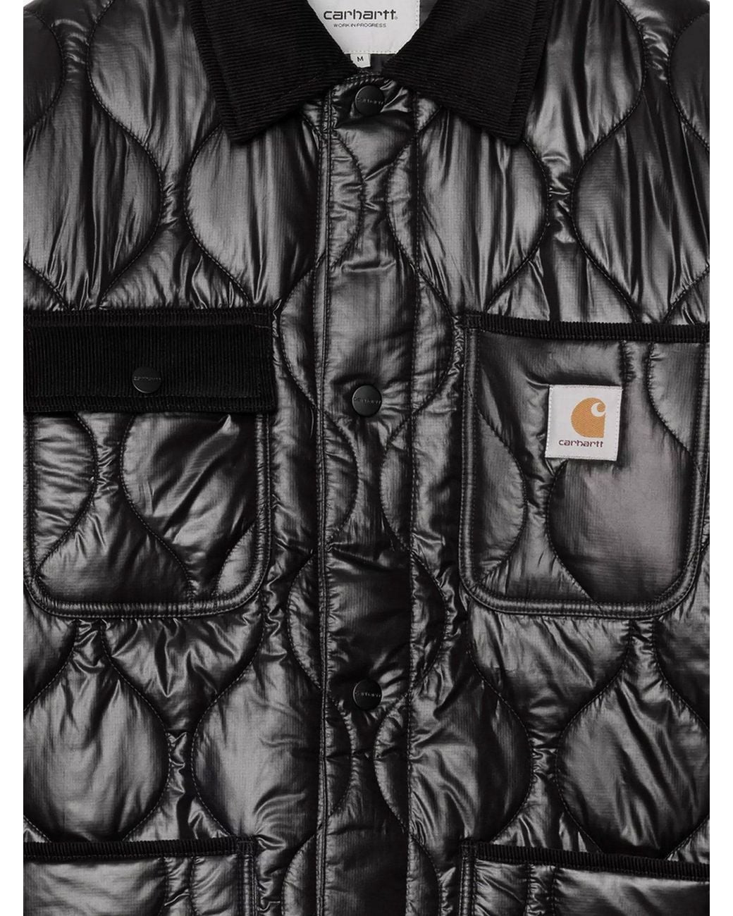 Carhartt Black Oscar Chore Liner Quilted Nylon Jacket for men