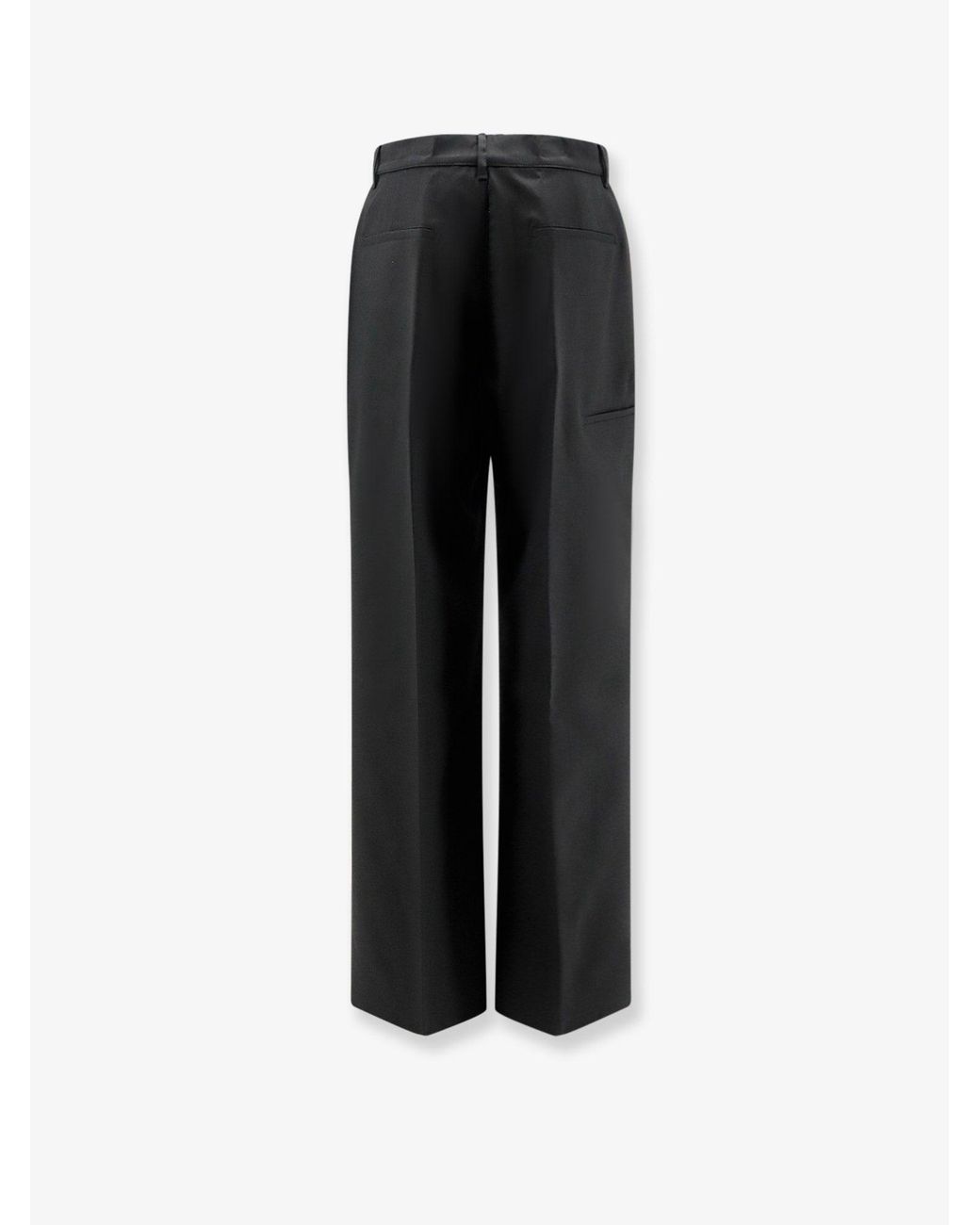 Rick Owens Black Wool Trousers