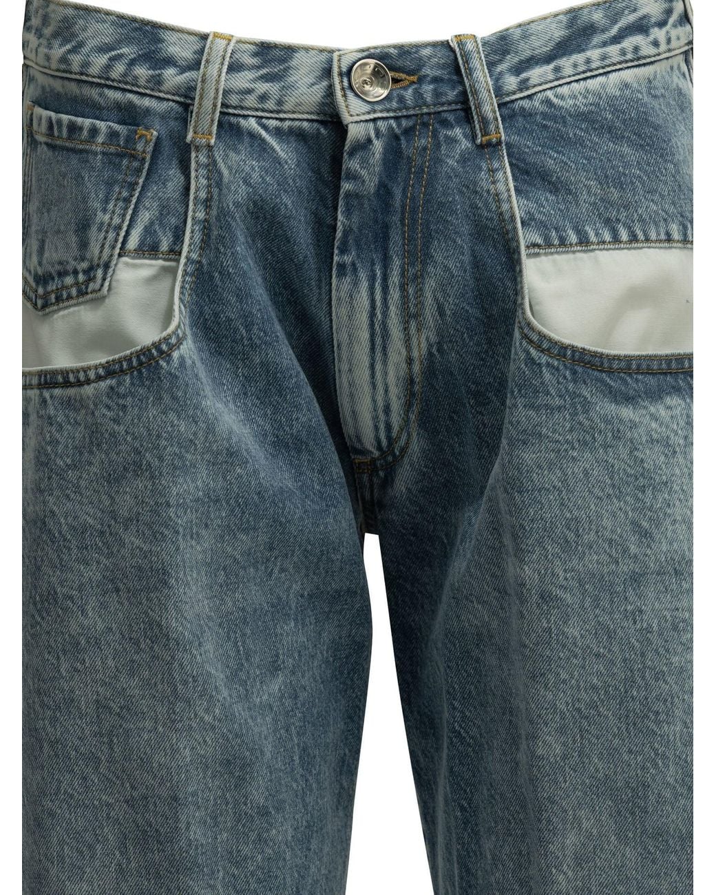 Maison Margiela Blue "Boyfriend" Straight-Leg Jeans