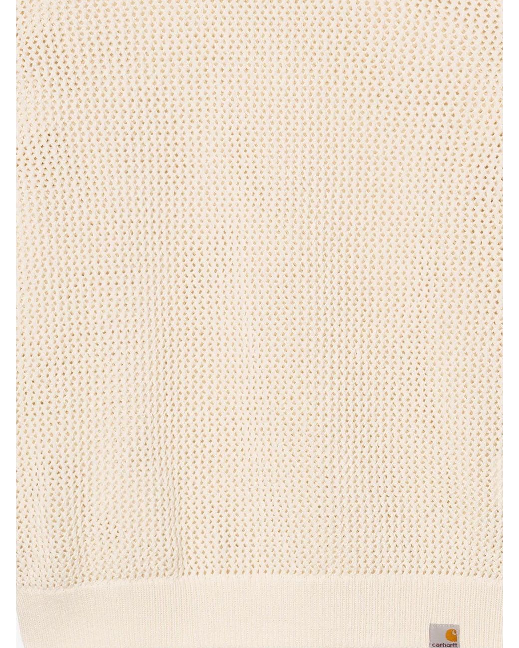 Carhartt White Stockton Cotton Sweatshirt for men