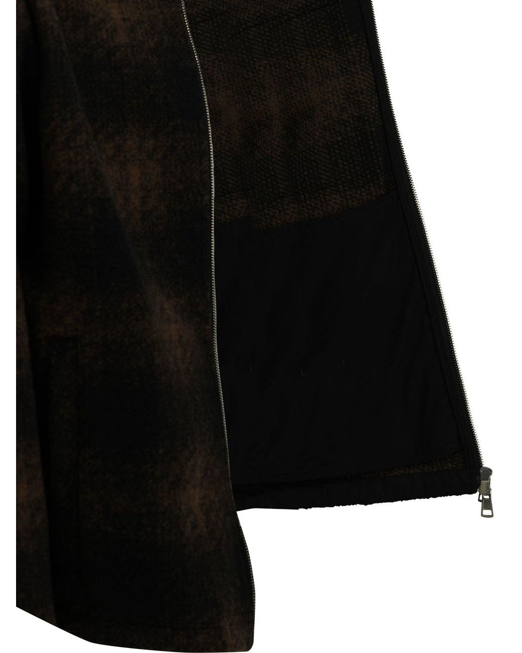 Moncler Black Checkered Overshirt Jacket for men