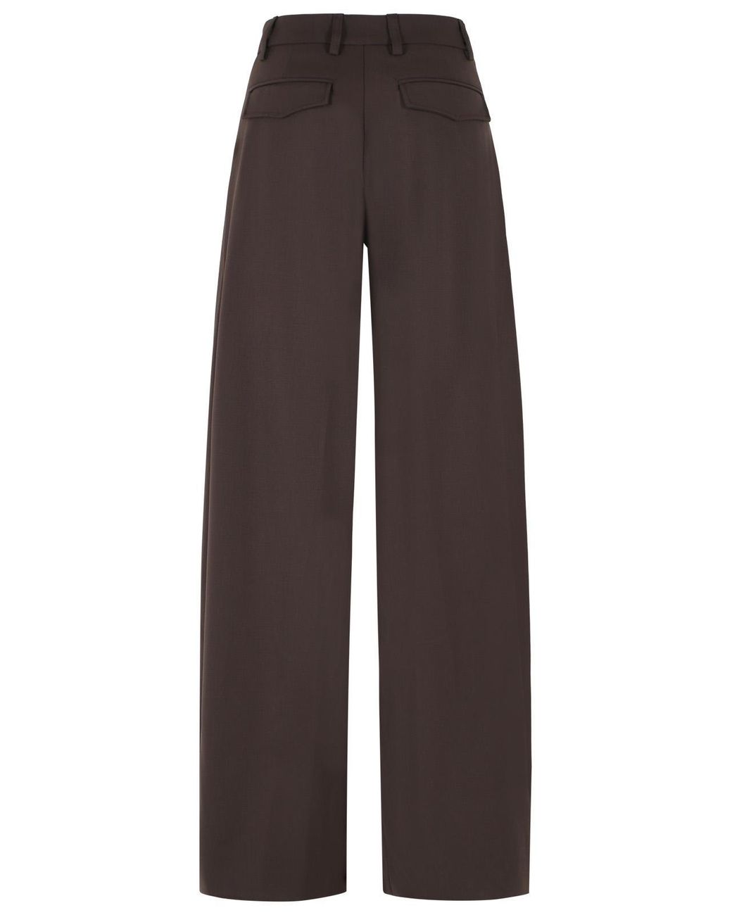 THE LATEST Brown 'Billie' Virgin Wool Blend Pants