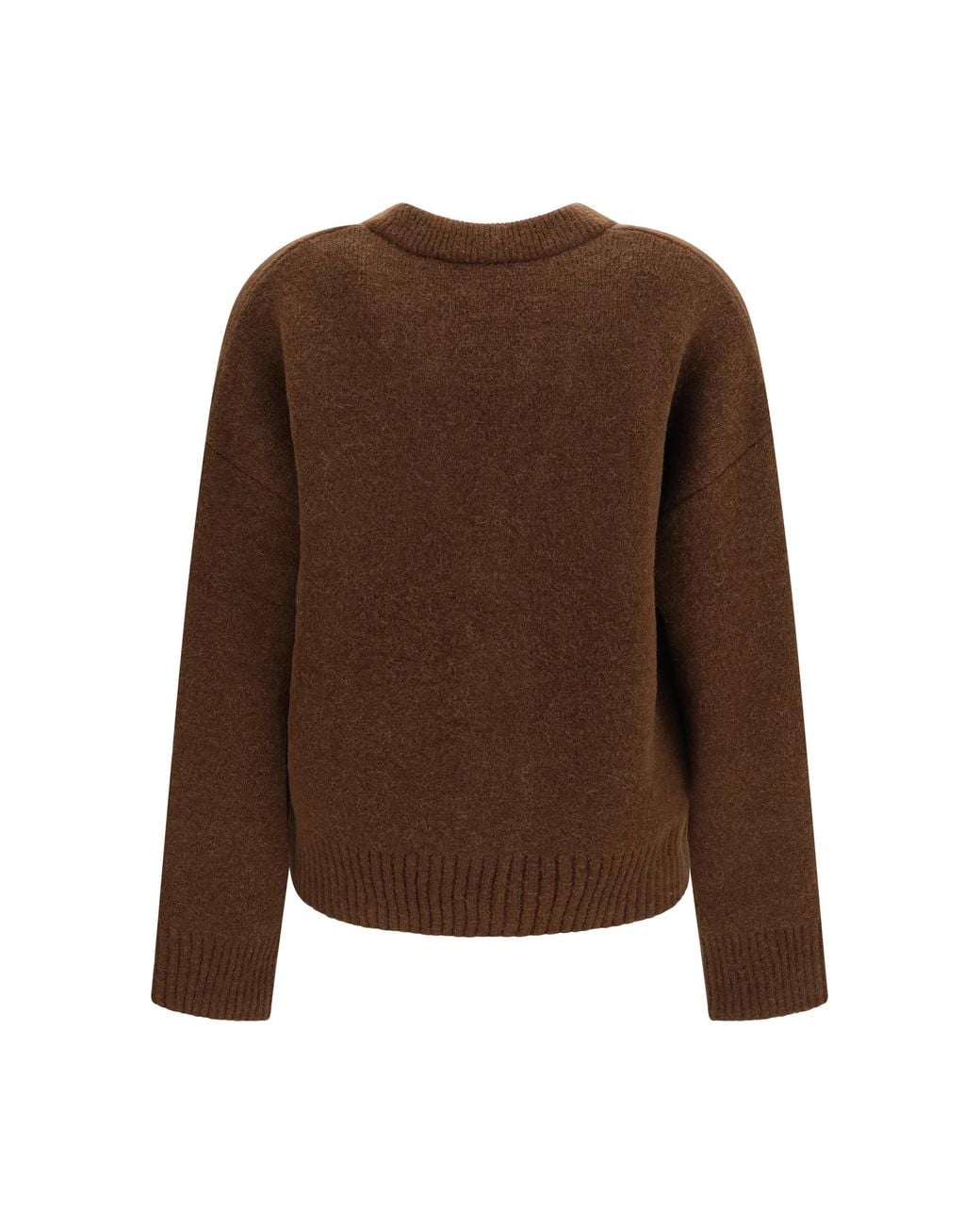 AMI Brown Ami De Coeur Cardigan
