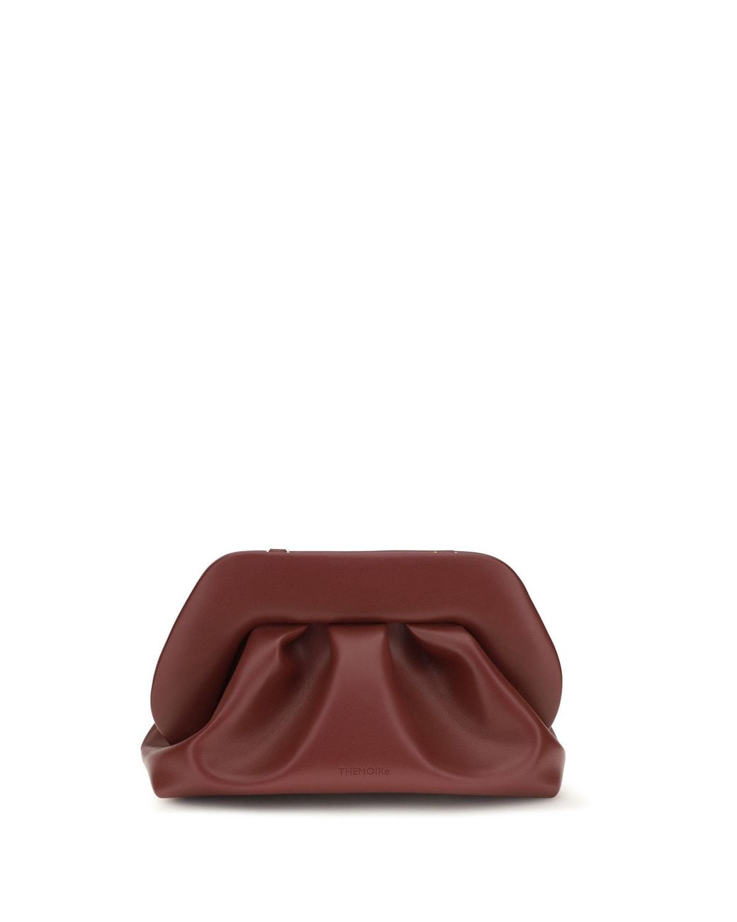 THEMOIRÈ Purple Medium Bios Vegan Leather Pouch Tawny Port