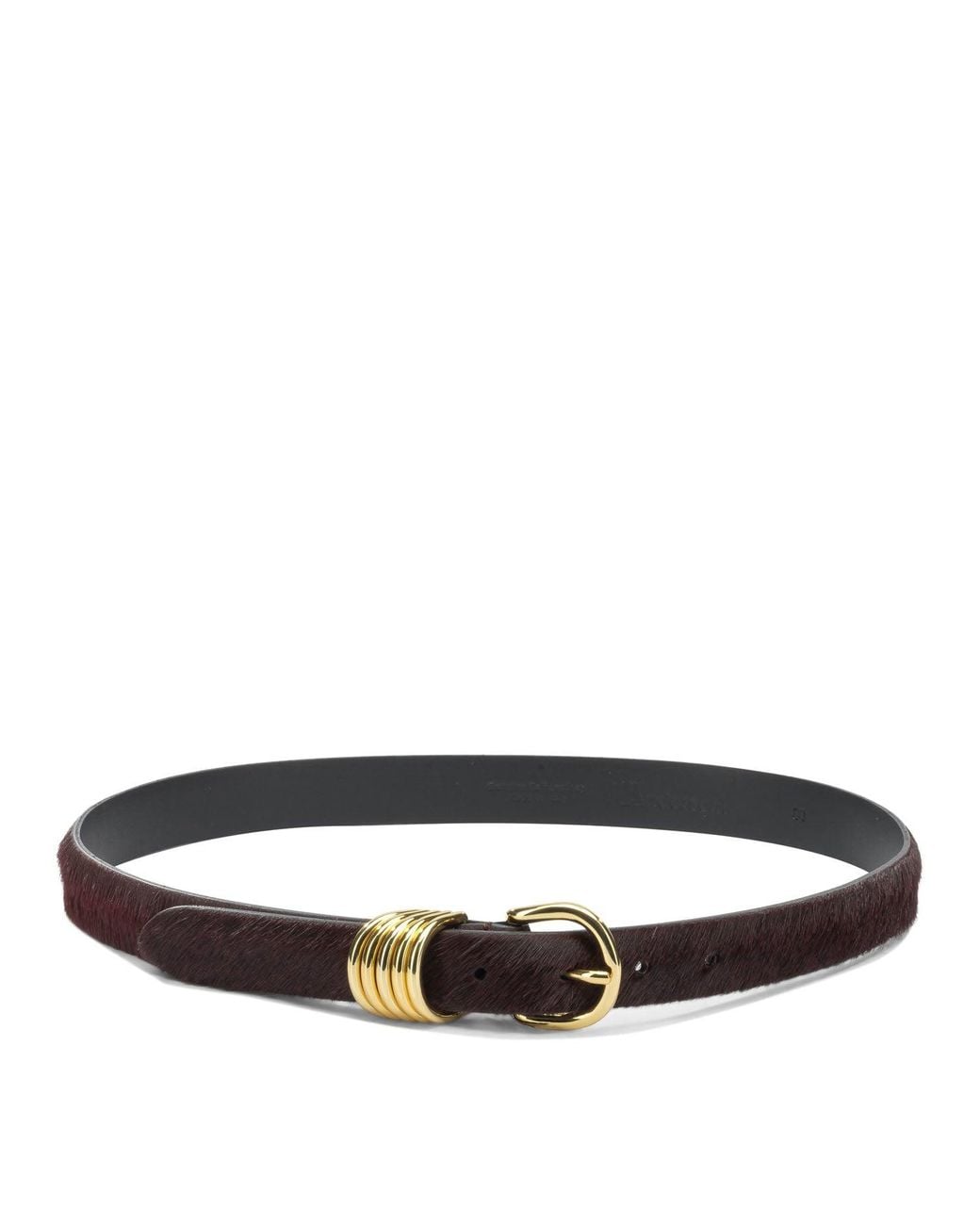 Andersons Red Leather Belt Bordeaux