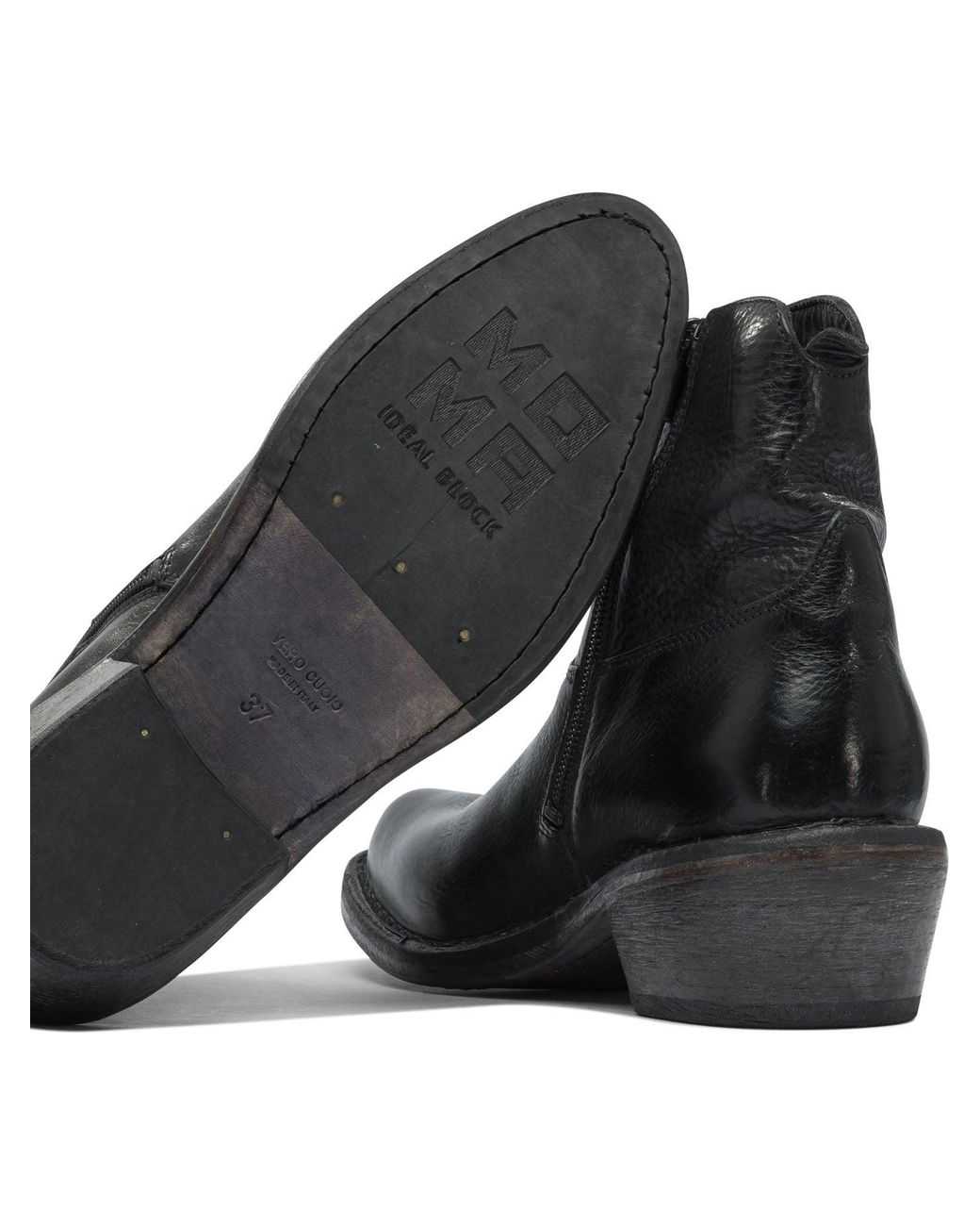 Moma Black Dallas 50Mm Boots And Ankle Boots