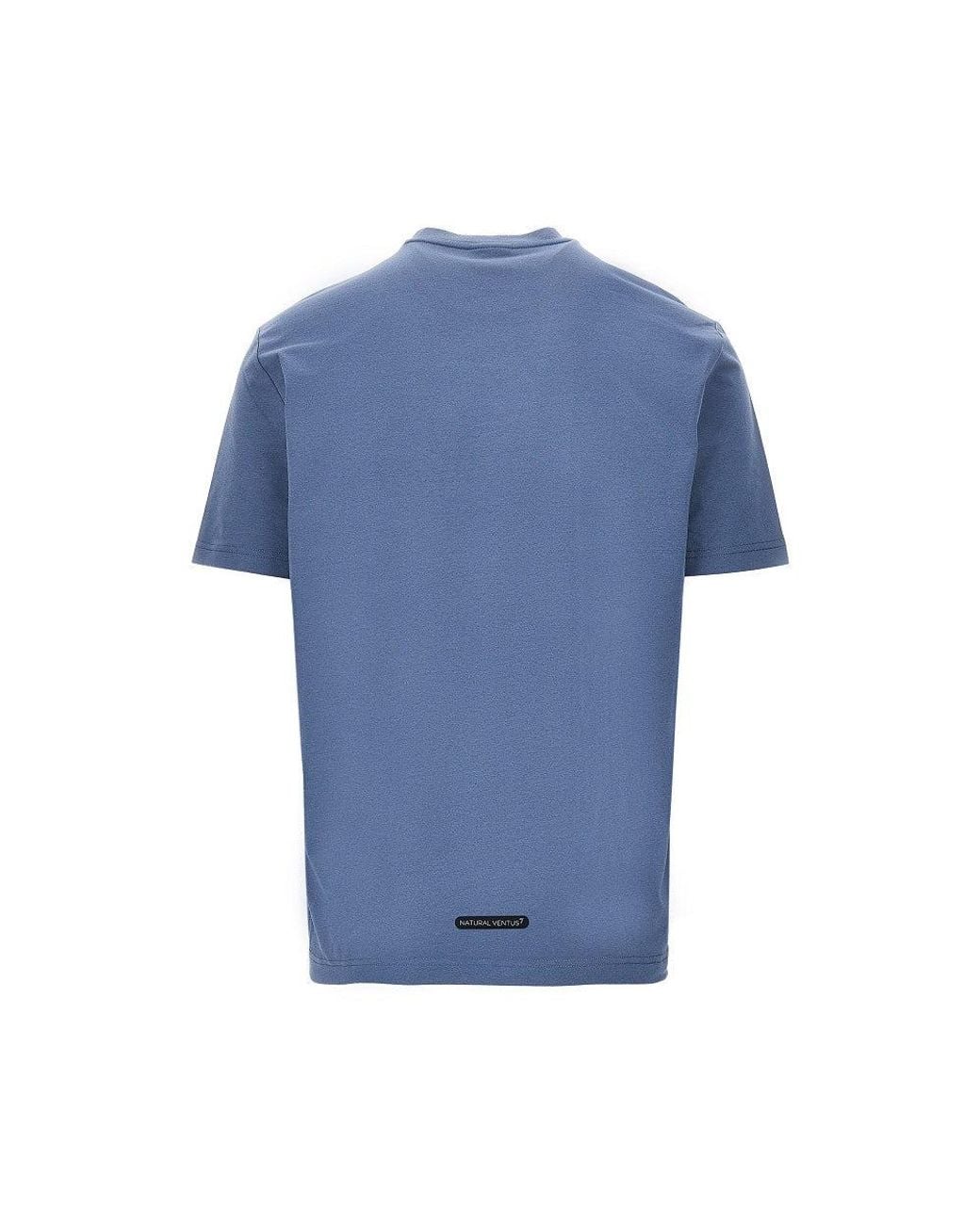 EA7 Blue Natural Ventus 7 T-Shirt for men