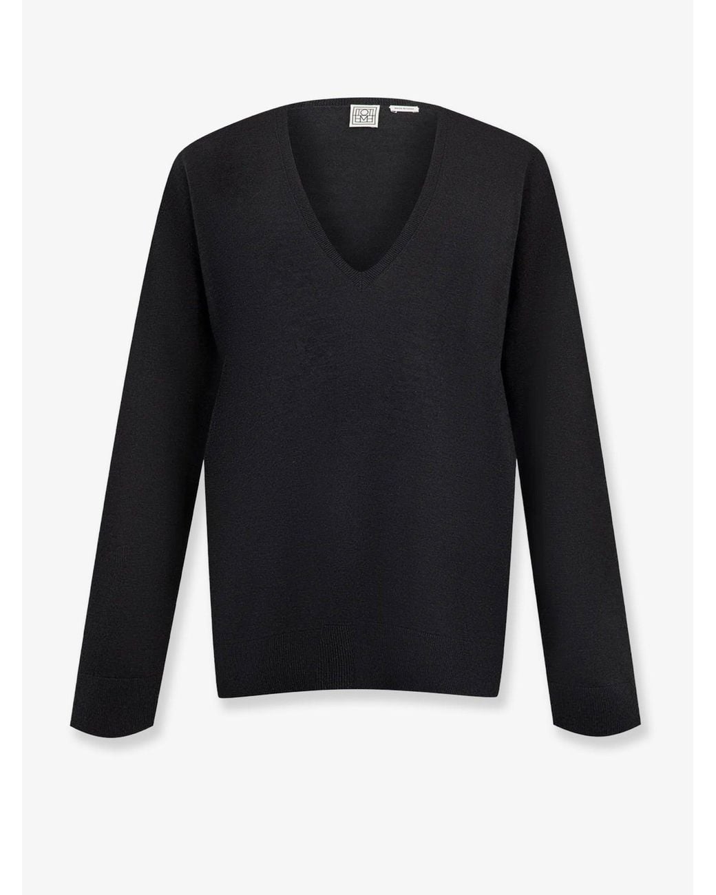 Totême Blue Lyocell Cashmere Blend Sweater