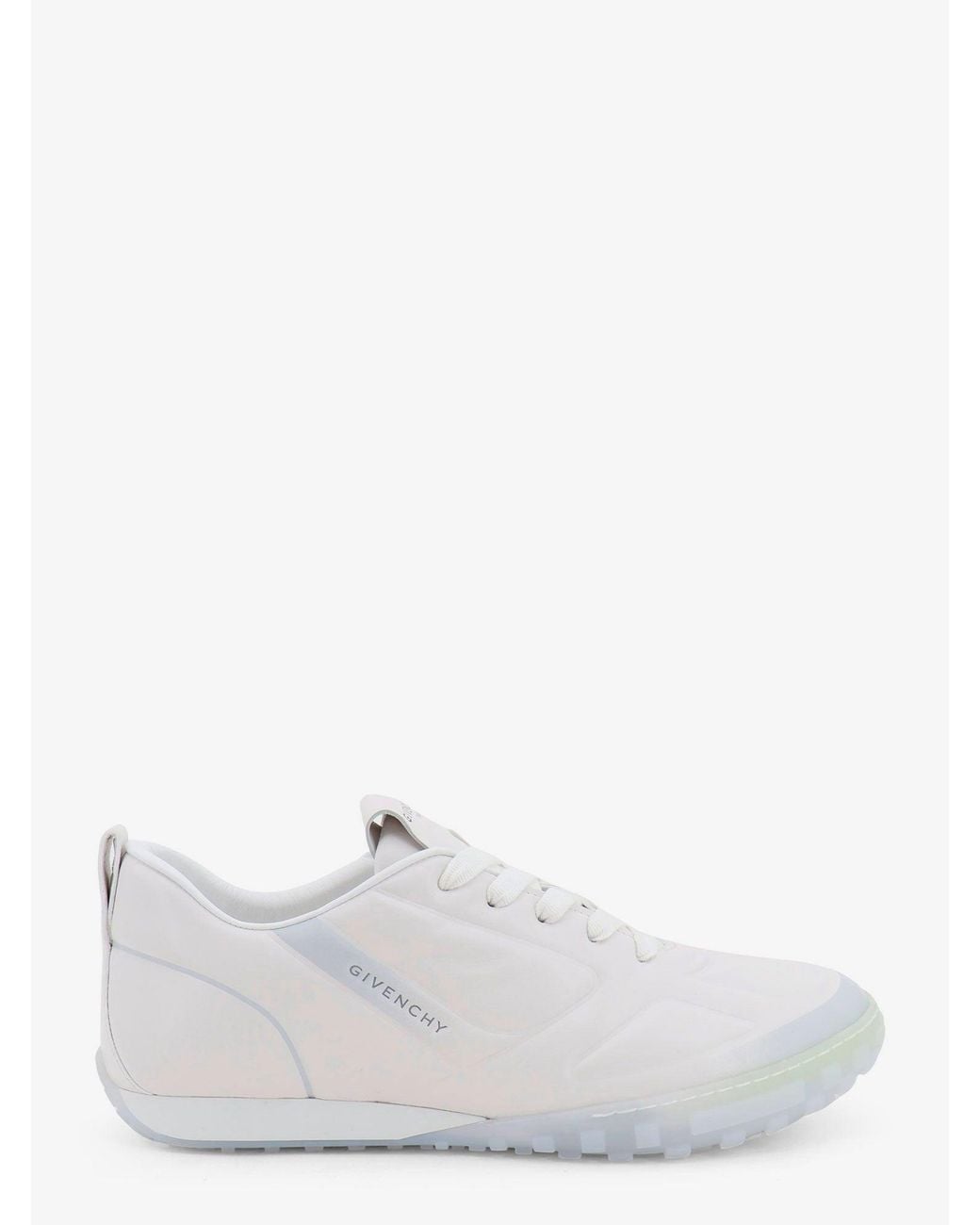 Givenchy White New Glide Leather Low-Top Sneakers for men