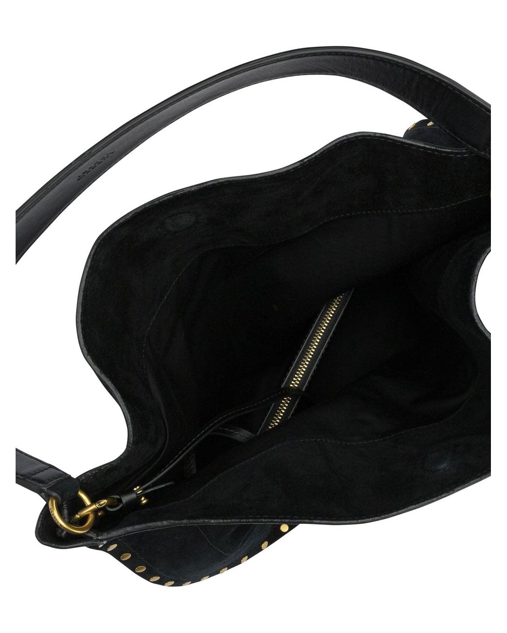 Isabel Marant Black "Oskan Hobo Soft" Large Shoulder Bag