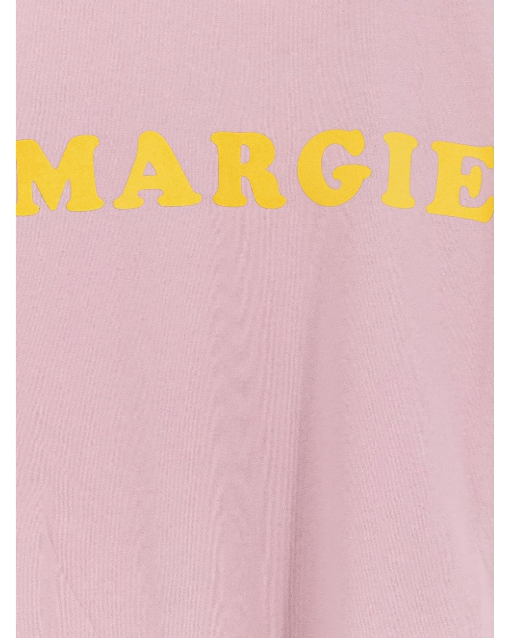 MM6 by Maison Margiela Pink Cotton T-Shirt Margie