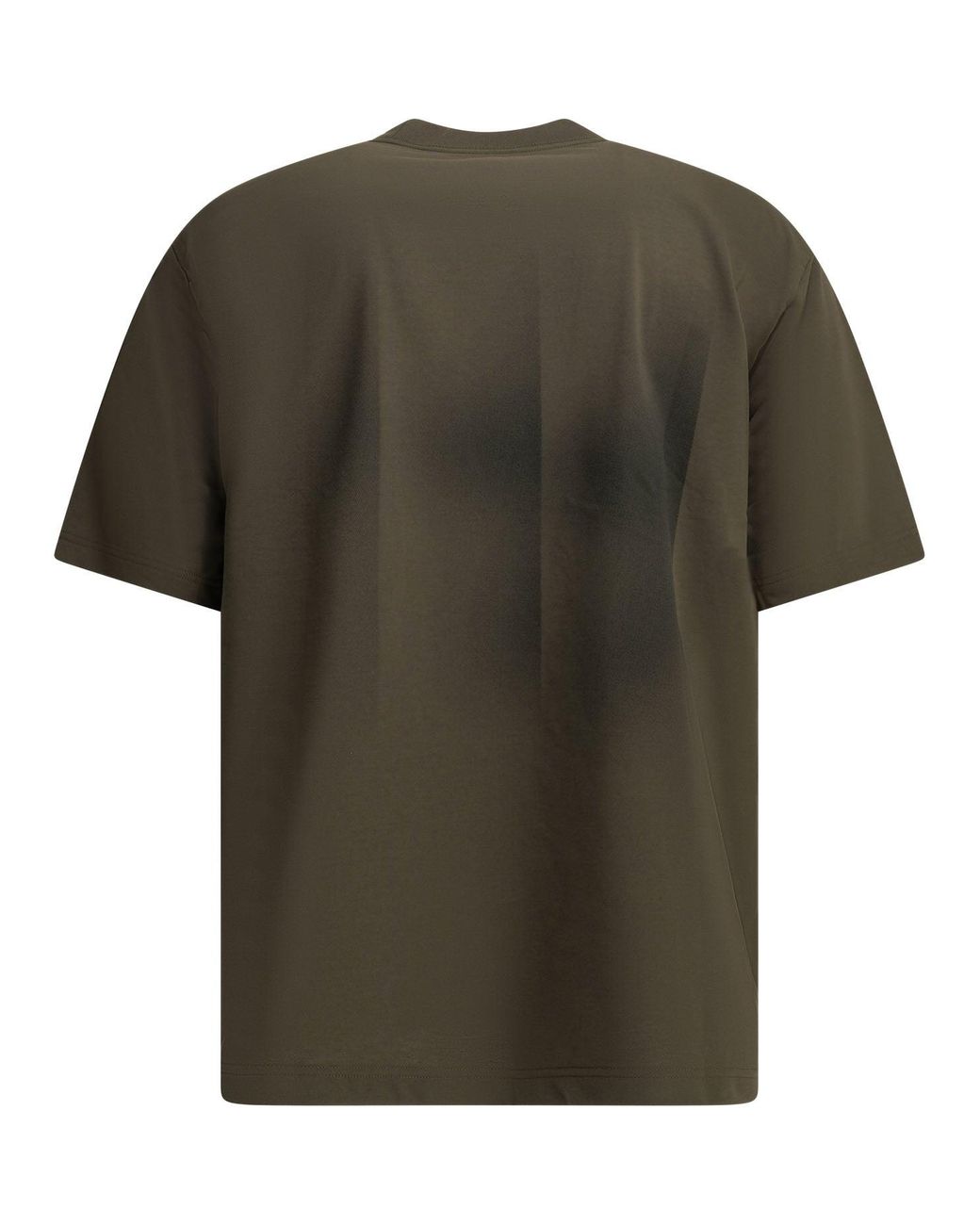 Goldwin Green Crew-Neck T-Shirt With Logo for men